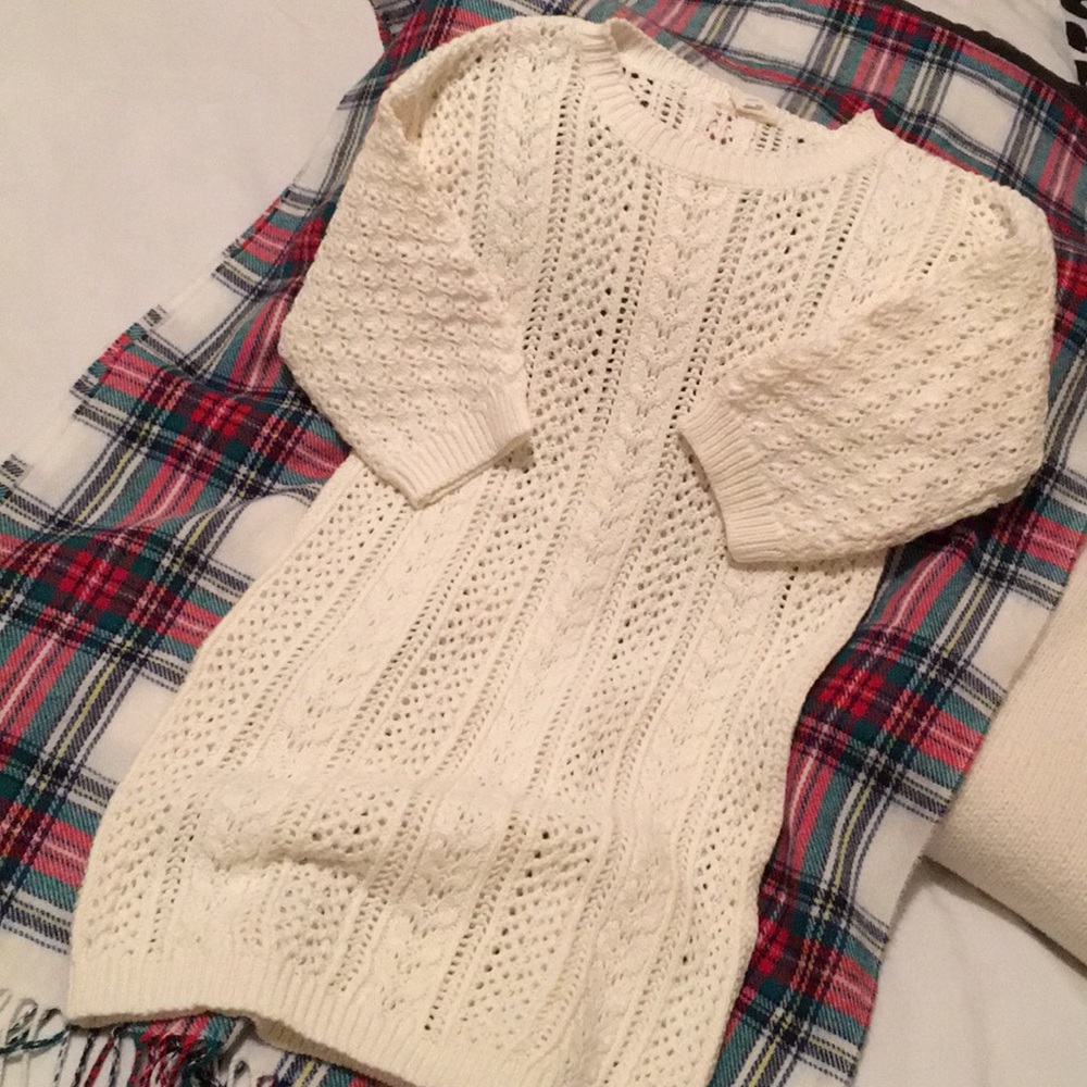 Creamy dreamy sweater dress for the princess!